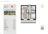Grundriss - 2-Zimmer-Dachgeschosswohnung | ca. 47 m² | Balkon | Lift | Neubau