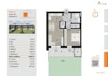 Grundriss - 2-Zimmer-Gartenwohnung | ca. 51 m² | Terrasse & Eigengarten | Neubau