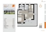 Grundriss - 3-Zimmer-Penthouse | Dachgeschoss | ca. 67 m² | großer Balkon | Lift | Neubau